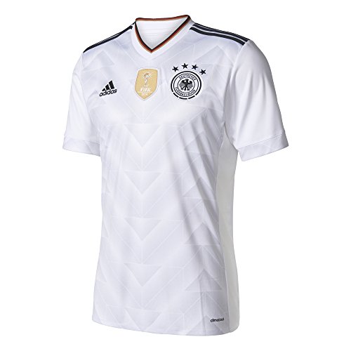 adidas DFB H JSY Camiseta Oficial 1ª Equipación Federación Alemana de Fútbol, Hombre, Blanco (Blanco/Negro), M
