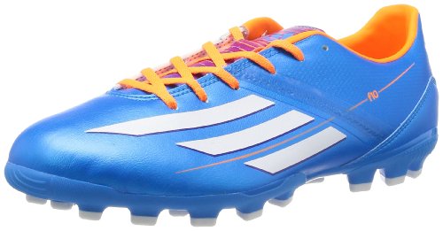 Adidas F10 TRX AG - Botas de fútbol para Hombre, Color Azul/Blanco/Naranja, Talla 39