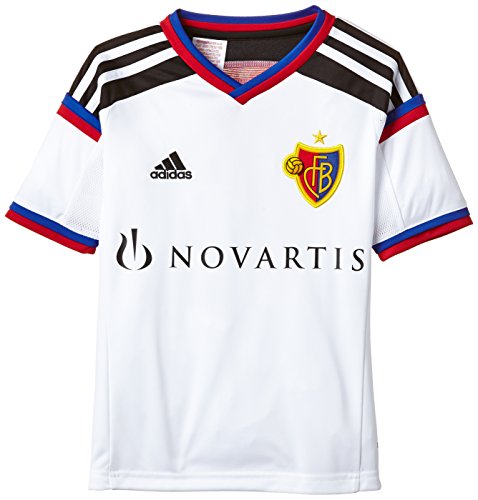 adidas FC Basel Away - Camiseta de compresión de Running para niño, Color Blanco, Talla 176 cm