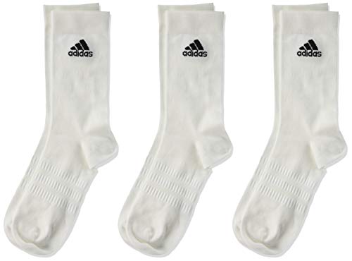 adidas Light Crew 3PP Calcetines, Unisex Adulto, White/White/White, L adidas Light Crew 3PP Calcetines, Unisex Adulto, White/White/White, L