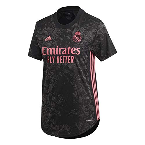 adidas Madrid Temporada 2020/21 Real 3 JSY W Camiseta Tercera equipación, Mujer, Negro, XL