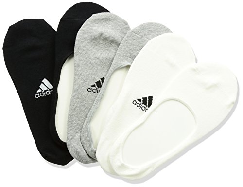 adidas per W Inv T 3PP Calcetines, Unisex Adulto, Blanco/brgrin/Negro, 2730