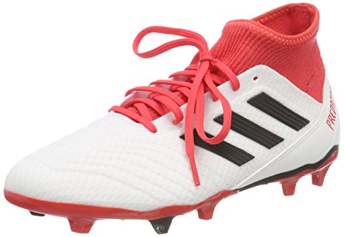 Adidas Predator 18.3 FG, Botas de fútbol Hombre, Blanco (Ftwbla/Negbas/Correa 000), 44 EU