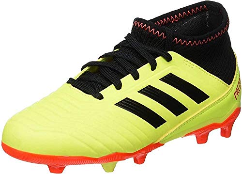 adidas Predator 18.3 FG J, Zapatillas de Fútbol Unisex Niños, Amarillo (Colores/Cblack/Solred Colores/Cblack/Solred), 28 EU
