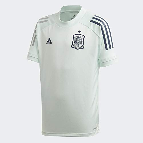 adidas Selección Española Temporada 2020/21 Camiseta Entrenamiento, Unisex, Dash Green, 140