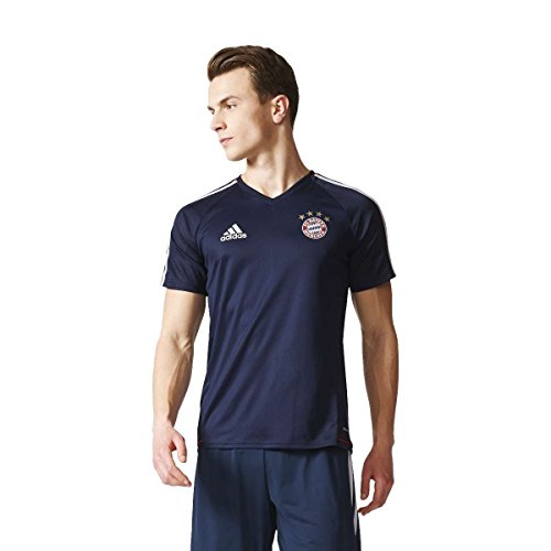 adidas TRG JSY Camiseta de Equipación FC Bayern de Munich, Hombre, Azul (Maruni/Blanco), S