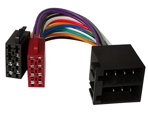 AERZETIX: Cable Extension 18cm Conector ISO 13PIN 8+5 Macho Hembra Universal para autoradio Altavoces de Coche, vehiculos C11031
