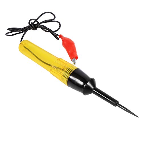 Akozon Probador de circuito de cable eléctrico 6 V 12 V 24 V DC Luz indicadora Probador de circuito de voltaje de camión de coche Probador de voltio de motocicleta Pluma de sonda Akozon Probador de circuito de cable eléctrico 6 V 12 V 24 V DC Luz indicadora Probador de circuito de voltaje de camión de coche Probador de voltio de motocicleta Pluma de sonda