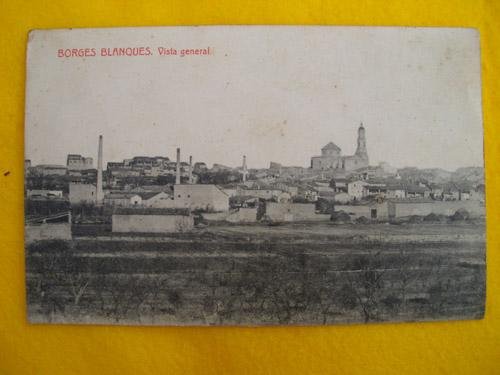 Antigua Postal - Old Postcard : BORGES BLANQUES - Vista general
