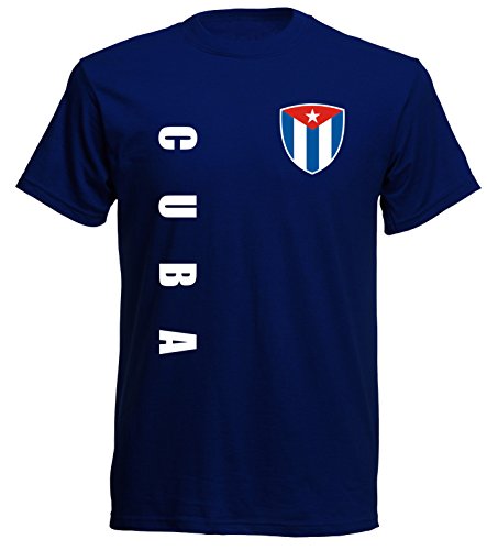 aprom Cuba Sp/A - Camiseta de fútbol azul oscuro M