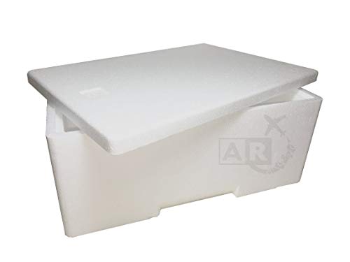 A/R SPEDIZIONI Caja térmica de poliestireno de 3 kg/3 l, caja térmica para transporte de alimentos