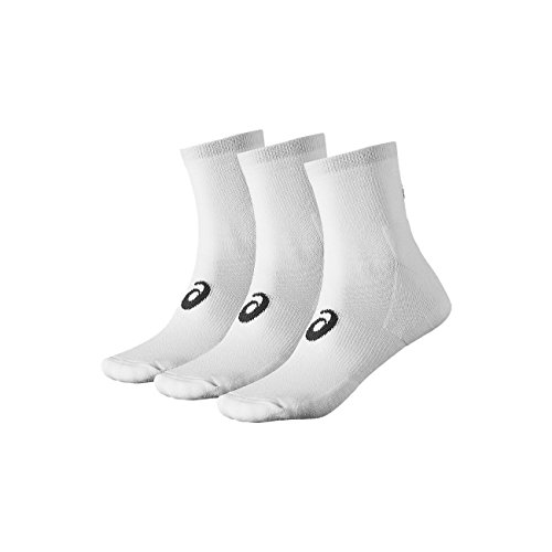 ASICS 3PPK Quarter Sock Calcetines, Blanco (White 155205-0001), 35-38 Unisex Adulto