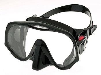 Atomic Aquatics Frameless Mask for Scuba Diving and Snorkeling - Regular Black