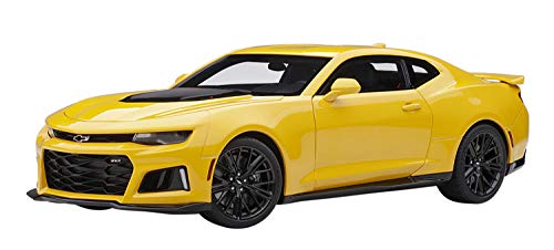 AUTOart Compatible con Chevrolet Camaro ZL1 2017 modelo de coche amarillo 1:18
