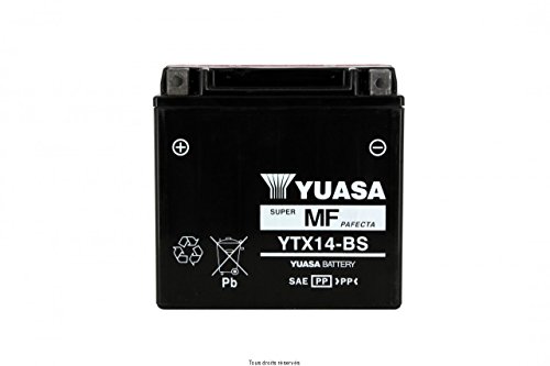 BATERA YUASA BUELL XB-9SX CITY X 2005-2010 (YTX14-BS) BATERA YUASA BUELL XB-9SX CITY X 2005-2010 (YTX14-BS)