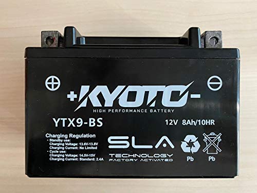 Batería de la motocicleta Kyoto SLA YTX9-BS compatible con Dazon Raider Classic S/D Buggy 150