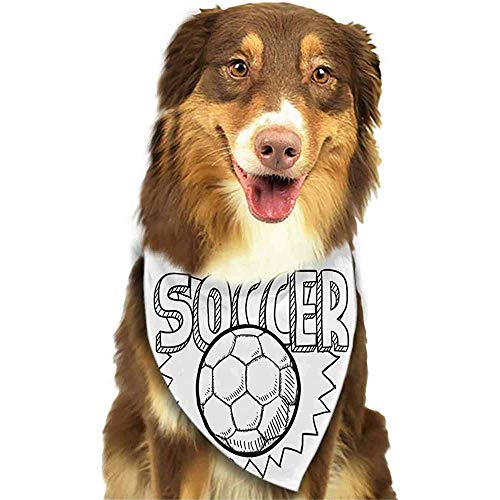 Bert-Collins Dog Bandana Pañuelos para Perros, Bufandas de fútbol Soccer Accesorios para Perros pequeños a Grandes Gatos Mascotas