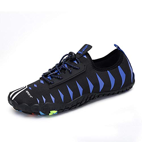 B/H Secado Rápido Zapatos de Agua,Escarpines de Playa,Zapatos de natación al Aire Libre-Azul Oscuro_39