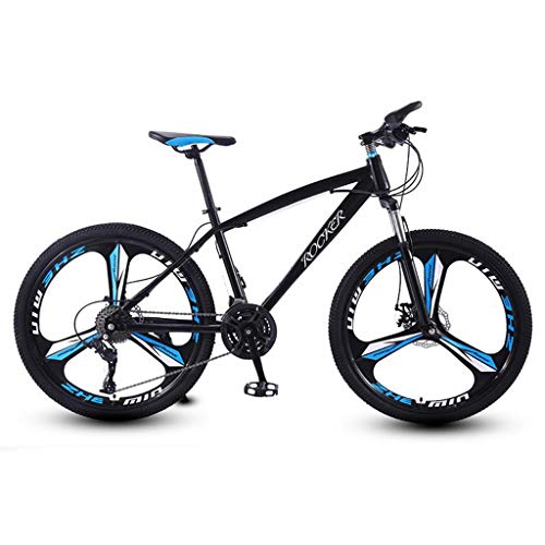 Bicicleta de Montaña, De 26 pulgadas de bicicletas de montaña, Marco de acero al carbono Rígidas montaña de la bicicleta, doble disco de freno y suspensión delantera ( Color : A , Size : 21-speed ) Bicicleta de Montaña, De 26 pulgadas de bicicletas de montaña, Marco de acero al carbono Rígidas montaña de la bicicleta, doble disco de freno y suspensión delantera ( Color : A , Size : 21-speed )