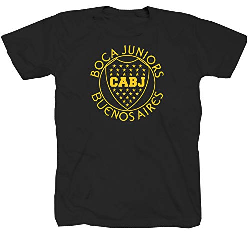Boca Juniors Jugador Ultras Fútbol Ultra Derby Fan Pyro Fankurve - Camiseta de manga corta, color negro Negro L