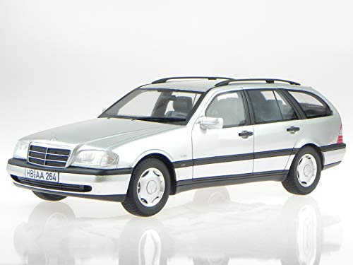 BOS Modelo T para Mercedes S202 de clase C C220 T 1996, color plateado, escala 1:18