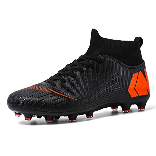 Botas de Fútbol para Hombre Spike Zapatillas de Fútbol Profesionales High-Top Atletismo Training Zapatos de Fútbol