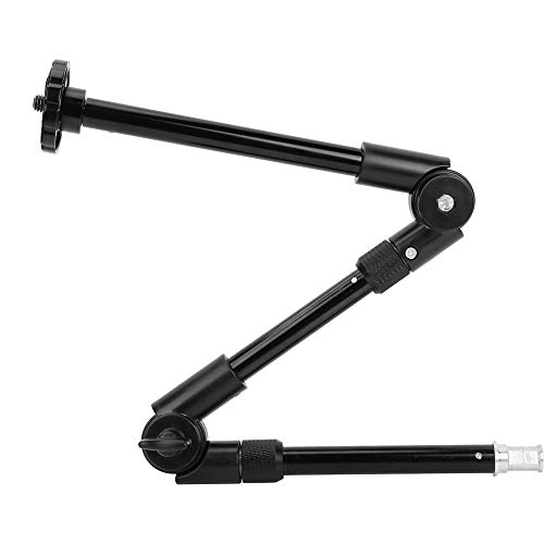 Brazo Mágico de Tres Secciones,Extensión Ajustable Brazo Articulado Soporte de Extensión de Cámara con Orificio de Tornillo de 1/4 y 3/8 Funda de Metal para Amantes de la Fotografía Brazo Mágico de Tres Secciones,Extensión Ajustable Brazo Articulado Soporte de Extensión de Cámara con Orificio de Tornillo de 1/4 y 3/8 Funda de Metal para Amantes de la Fotografía