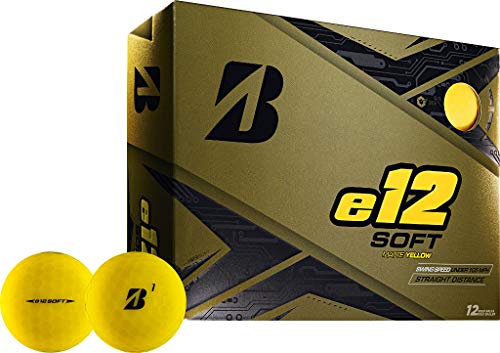 Bridgestone Golf e12 Soft - Pelotas de golf, color amarillo
