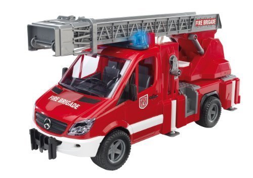 Bruder Mercedes Benz - Camión de bomberos con luces, multicolor (Bruder 02532)