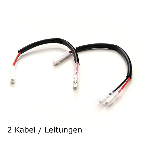 Cable adaptador para intermitente LED conector Hond-a partir del año 04 CBR 600, 650, 900, CB 500, 650 (2 unidades) Cable adaptador para intermitente LED conector Hond-a partir del año 04 CBR 600, 650, 900, CB 500, 650 (2 unidades)