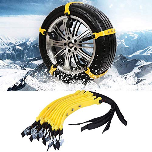 Cadenas de nieve universales universales de 185 – 225 mm para neumáticos de coche, camión, coche o SUV.