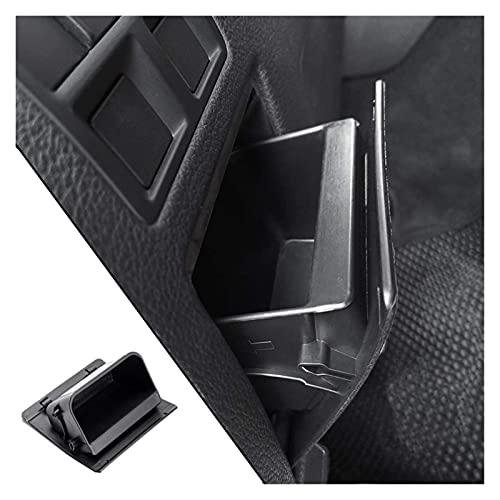 Caja de fusibles interior ABS negro bandeja de almacenamiento compatible con Subaru XV Crosstrek Forester Outback Legacy Impreza WRX (negro)