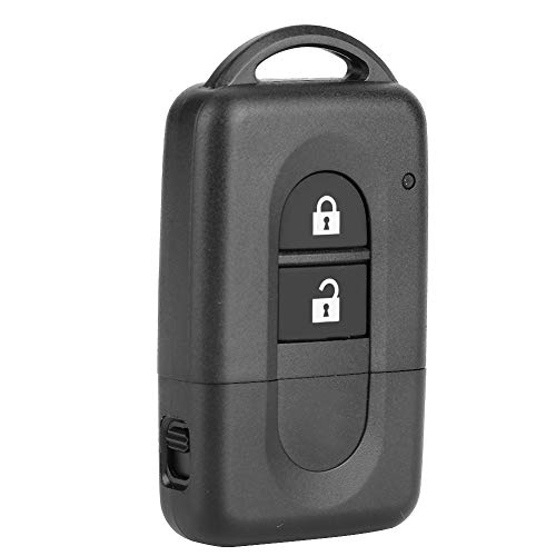 Caja de llave ABS de tamaño compacto, caja de llave remota portátil, carcasa de llave, 2 botones Nissan Note para Nissan X-Trail Nissan Qashqai Nissan Micra