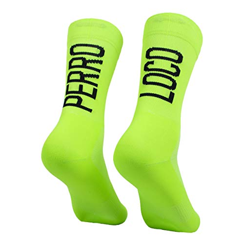 Calcetines Ciclismo Ultra Finos Compresivos Verano Transpirables Antibacterianos Compresión. Diseñados en Murcia. Fabricados en España. Ultralight. (Verde, 40-42)