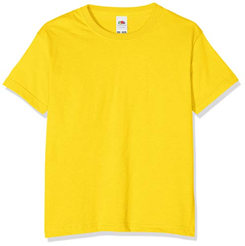 Camiseta de manga corta para niños, de la marca Fruit of the Loom, Unisex Sunflower 2 años