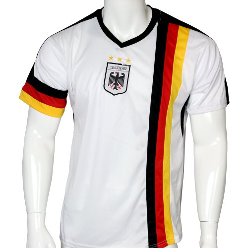 Camiseta deportiva de la selección de Alemania (unisex, Mundial de 2016), color blanco, Unisex, blanco, medium