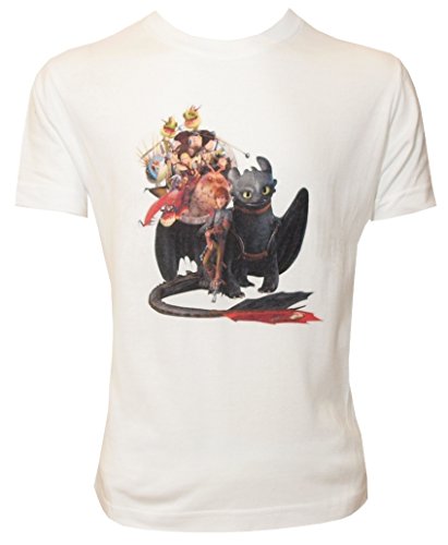 Camiseta para niño con diseño de la Familia de DreamWorks Cómo Entrenar a tu dragón, Blanco - 140/146