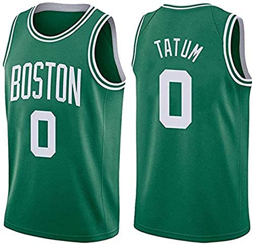 Camisetas De La NBA para Hombre-NBA Boston Celtics NBA # 0 Jayson Tatum Camiseta De Baloncesto Sin Mangas Camiseta Deportiva, Malla De Tela Transpirable,A,S(165~170CM/50~65KG)