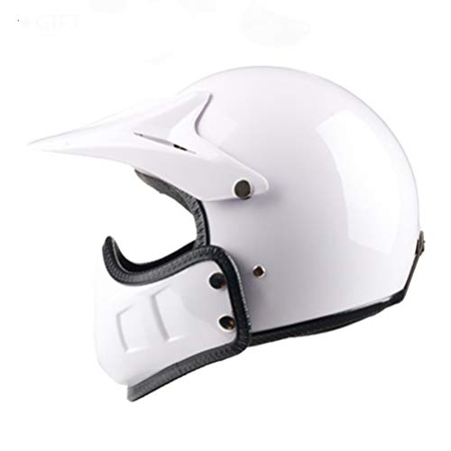 Casco de moto Motocross vintage Retro Cafe Racer Vespa Open Face Kask Full Face Casco Moto Modular Moto Helmet DOT