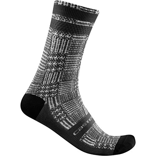 CASTELLI Maison 18 Sock Calcetines, black/white, XXL para Hombre