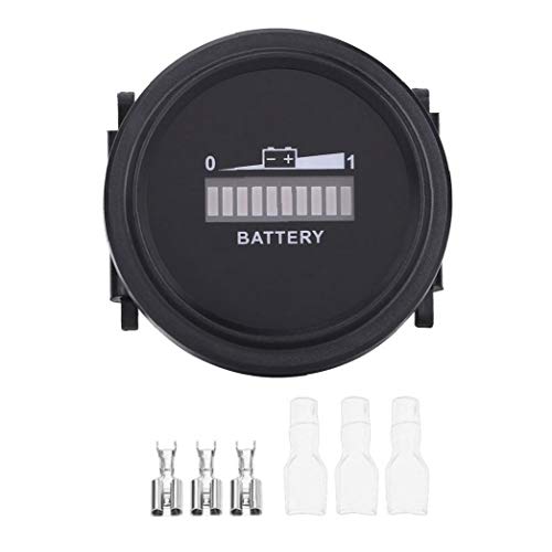 Cesta Medidor de batería: Indicador de batería Indicador de batería LED Digital del metro del indicador para el carro de golf
