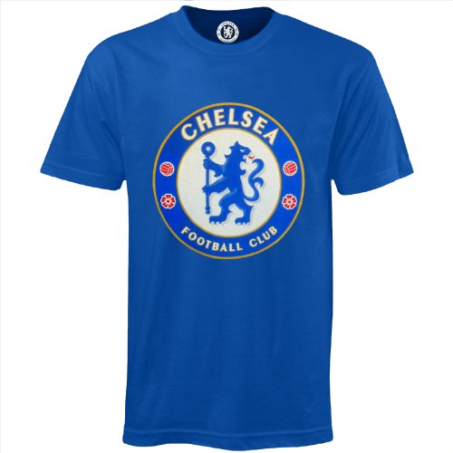 Chelsea FC - Camiseta oficial para niños - Con el escudo del club - Azul real - 12-13 años