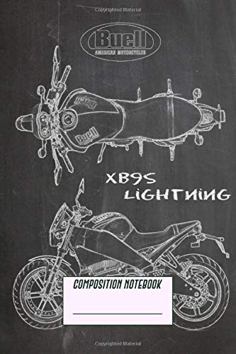 Composition Notebook: Buell Xb9s Lightning Schematic On A Chalkboard Primary Story Journal Composition Notebook For Grades
