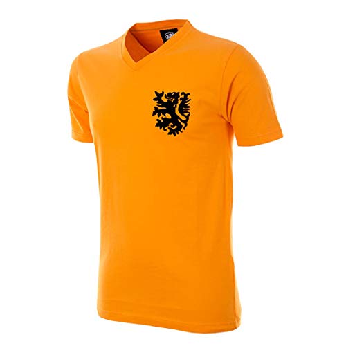 Copa Camiseta Holland con Cuello en V para Hombre, Hombre, 6902, Naranja, S