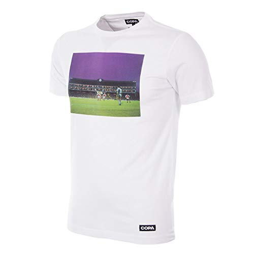 Copa Homes of Football Arsenal - Camiseta de Cuello Redondo para Hombre, Hombre, Camiseta Cuello Redondo, 6787, Blanco, M