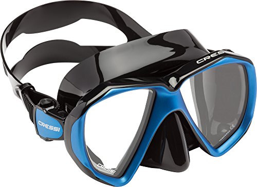 Cressi Liberty Duo Máscara de Snorkeling/Buceo, Adultos Unisex, Negro/Azul, Un tamaño Cressi Liberty Duo Máscara de Snorkeling/Buceo, Adultos Unisex, Negro/Azul, Un tamaño