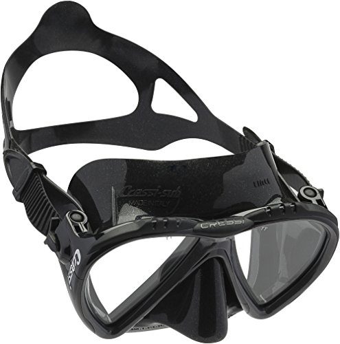 Cressi Tauchmaske Lince Low Volume Made In Italy Gafas de Buceo, Unisex, Negro, Talla única