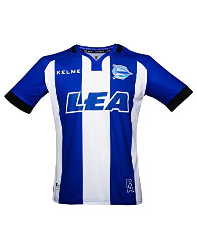 Deportivo Alavés 1ª Equipación Camiseta, Adultos Unisex, Azul/Blanco, L