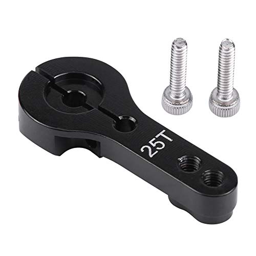 Dilwe Brazo Servo RC, 25mm 25T Servo Horn Servo Accesorio de Medio Diente para Futaba / Ace RC (Negro) Dilwe Brazo Servo RC, 25mm 25T Servo Horn Servo Accesorio de Medio Diente para Futaba / Ace RC (Negro)