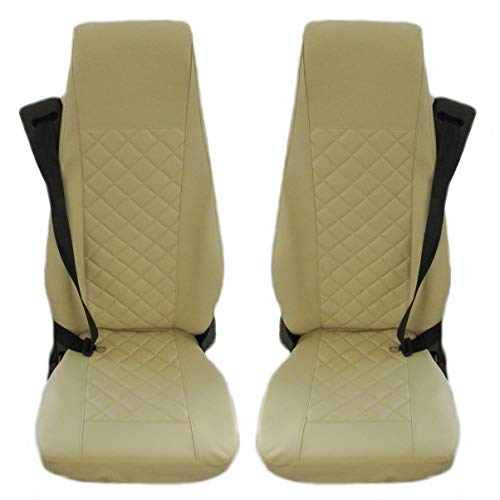 Diseñado para adaptarse a las fundas de asiento de cuero para Volvo FH4, FL, FE, FM después de 2014 Camión BEIGE ECO